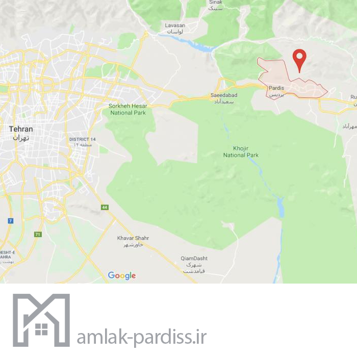 شهر پردیس تهران کجاست؟